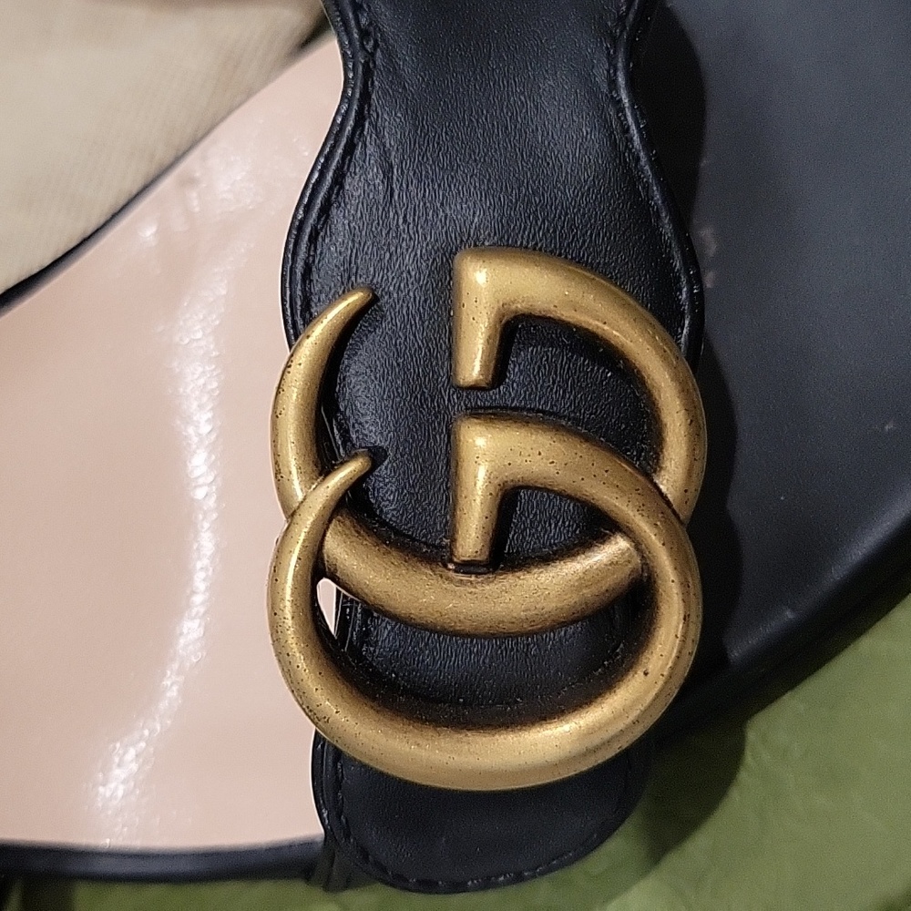 *Authentic* Gucci GG Quarter Strap Sandal - Picture 3 of 9